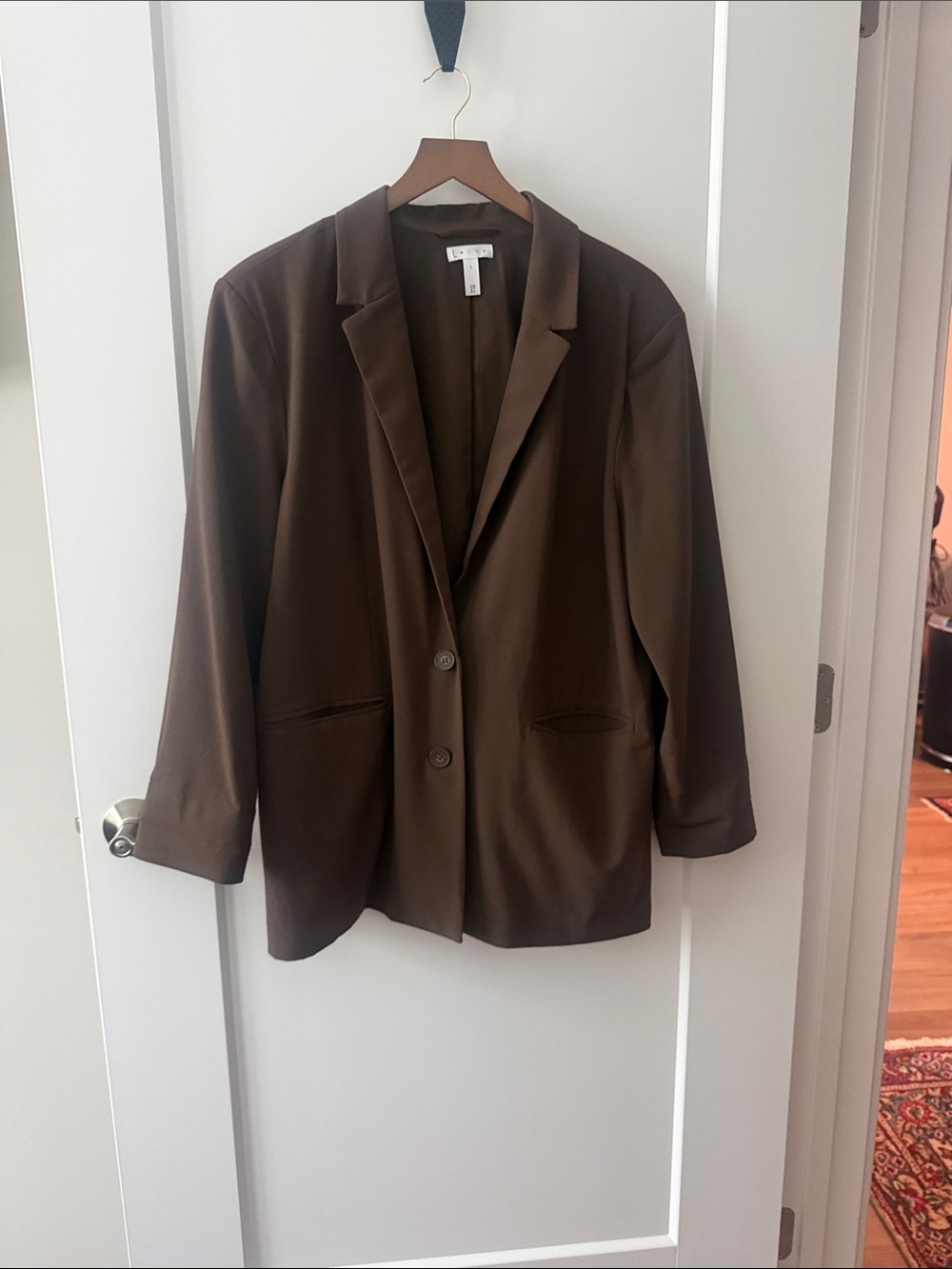 Brown Women's Oversized Blazer